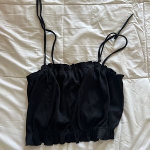 Hardly worn, crop top, ribbed material
